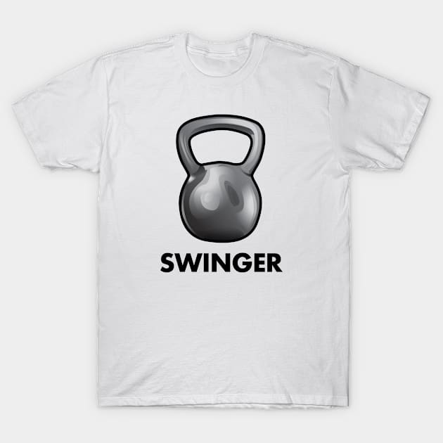 Kettlebell Swinger T-Shirt by SillyShirts